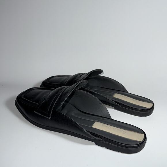 Franco Sarto L Duval leather black slip on mules side 6.5 - Picture 4 of 7